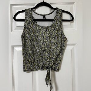 Adam Selman Sport - Floral Tank with Tie